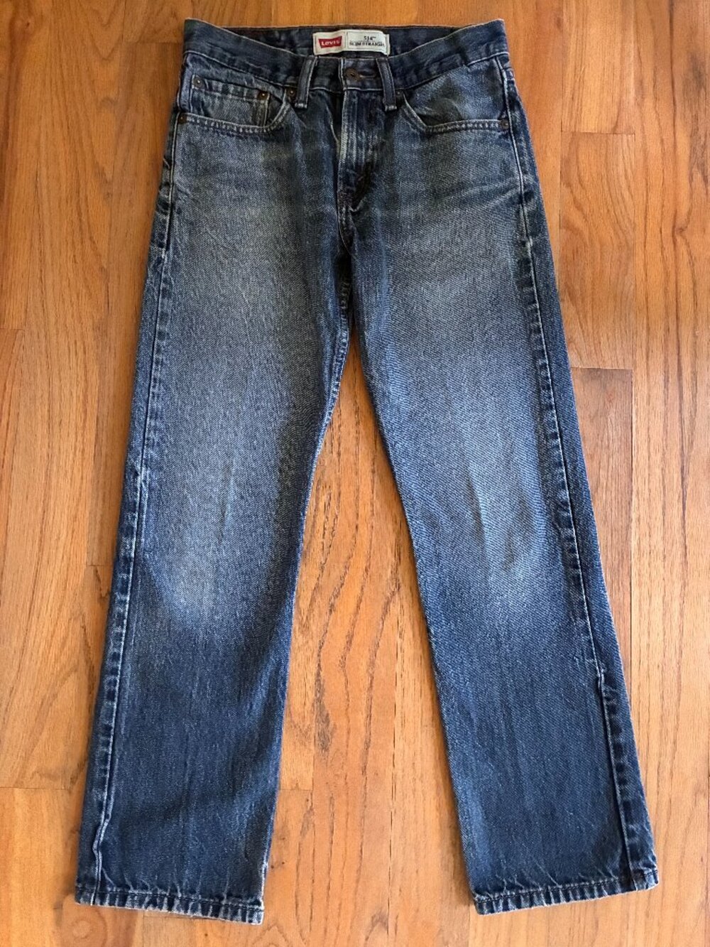 Levi's 514 Slim Straight Jeans Boys 16 Reg 28x28 Blue Denim